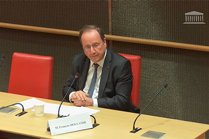 Baisse de la natalité Extrait de l’audition de François Hollande, ancien président de la République